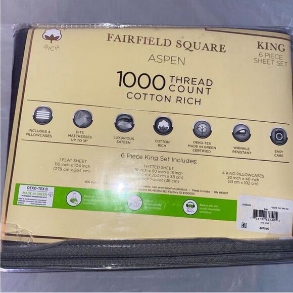 FAIRFIELD SQUARE ASPEN 6 Piece King Set - Picture 1 of 4